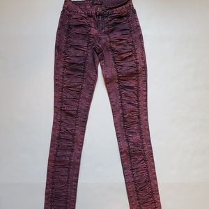 Size 00 Glo Jeans Pink Acid Wash Jean Jeggings
